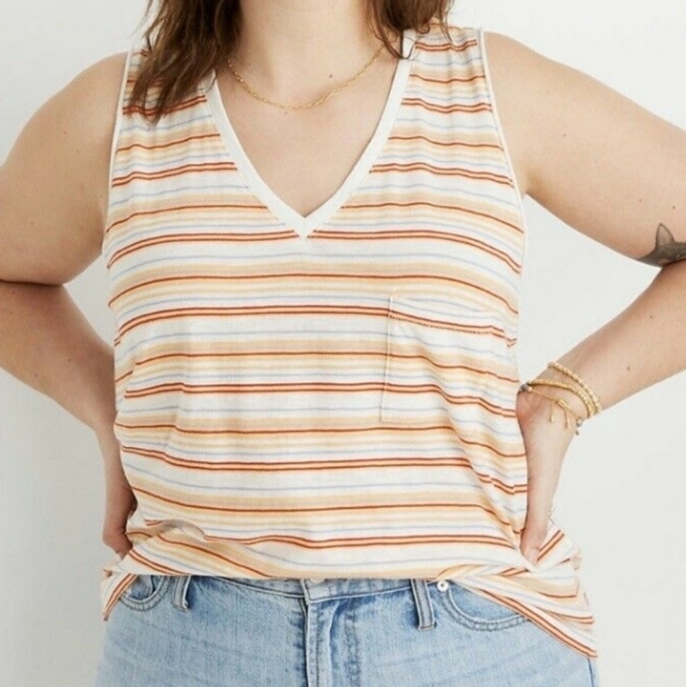 Madewell Whisper Cotton Pocket Tank Fieldgate